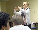 Photo of Pacific Northwest Trainer Guila Muir in Seattle training session